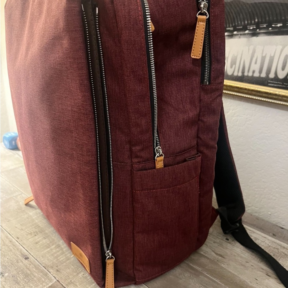 Stylish Red Backpack - Picture 2 of 6